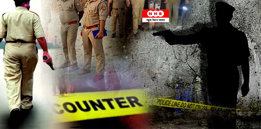 Hathras News : हाथरस में इनामी बदमाश पुलिस एनकाउंटर में गिरफ्तार