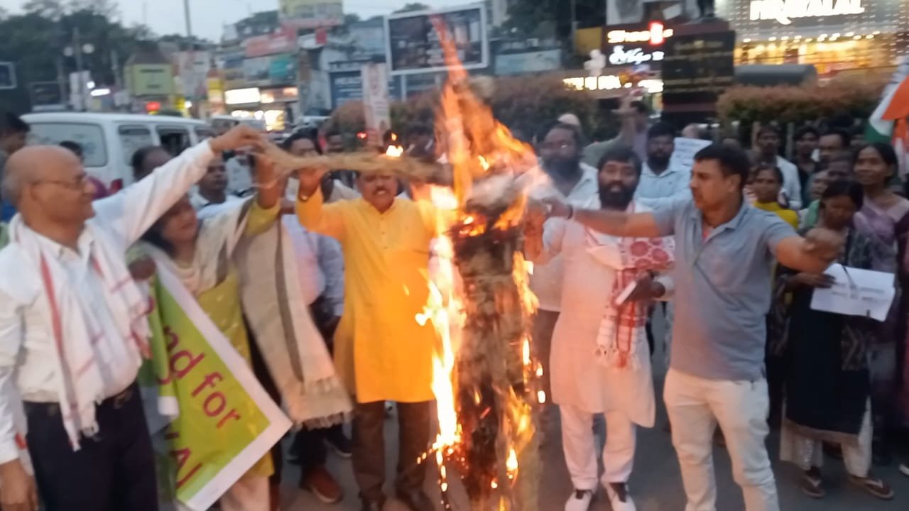 Jharkhand Congress Protest