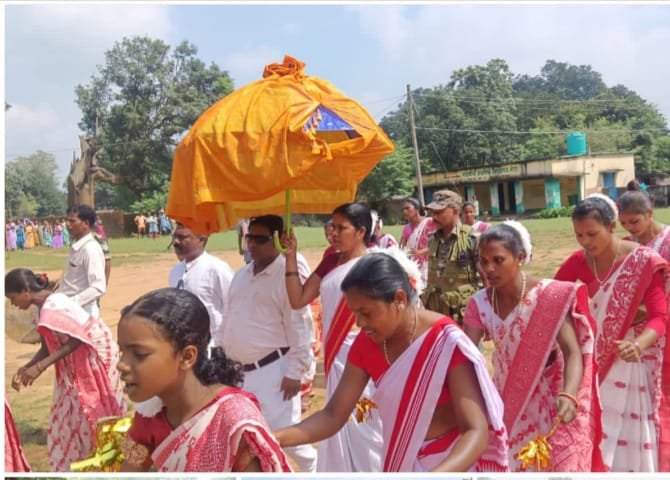Traditional Welcome To MLA Ram Surya Munda
