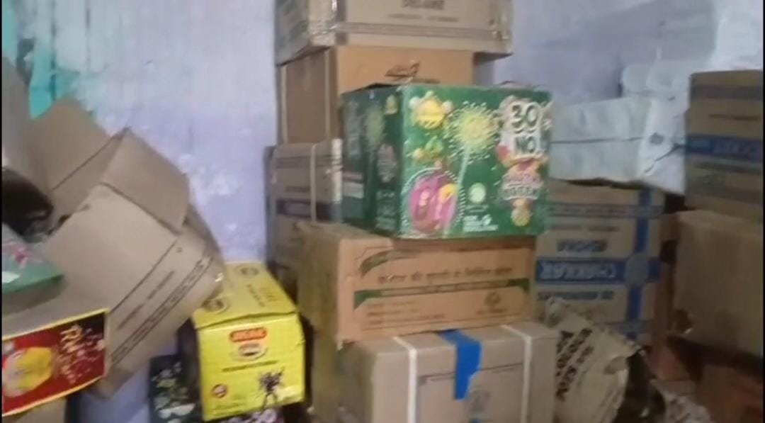 Raid On Illegal Firecracker Warehouse In Agra