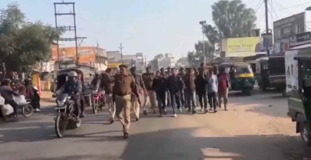 Jharkhand Police Handcuff Parade