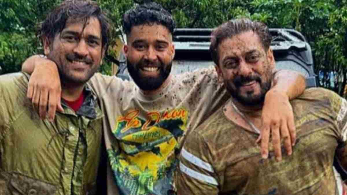 Salman Khan MS Dhoni AP Dhillon viral photo