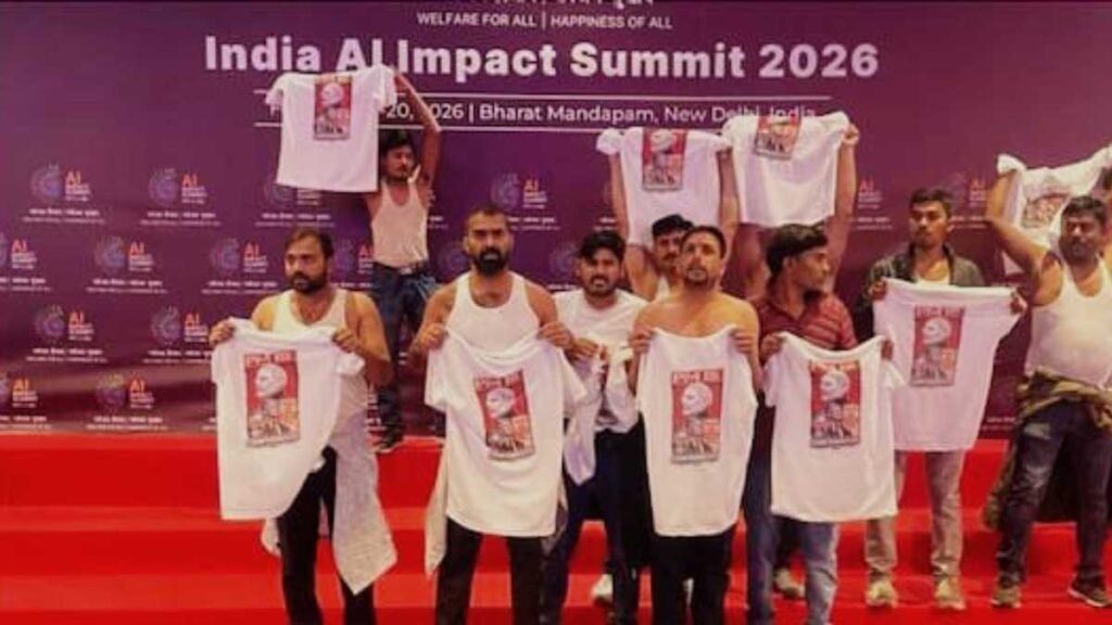 Youth Congress AI Summit Protest