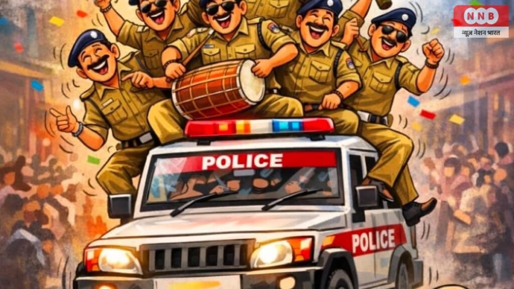 Rewa Police Holi Viral Video