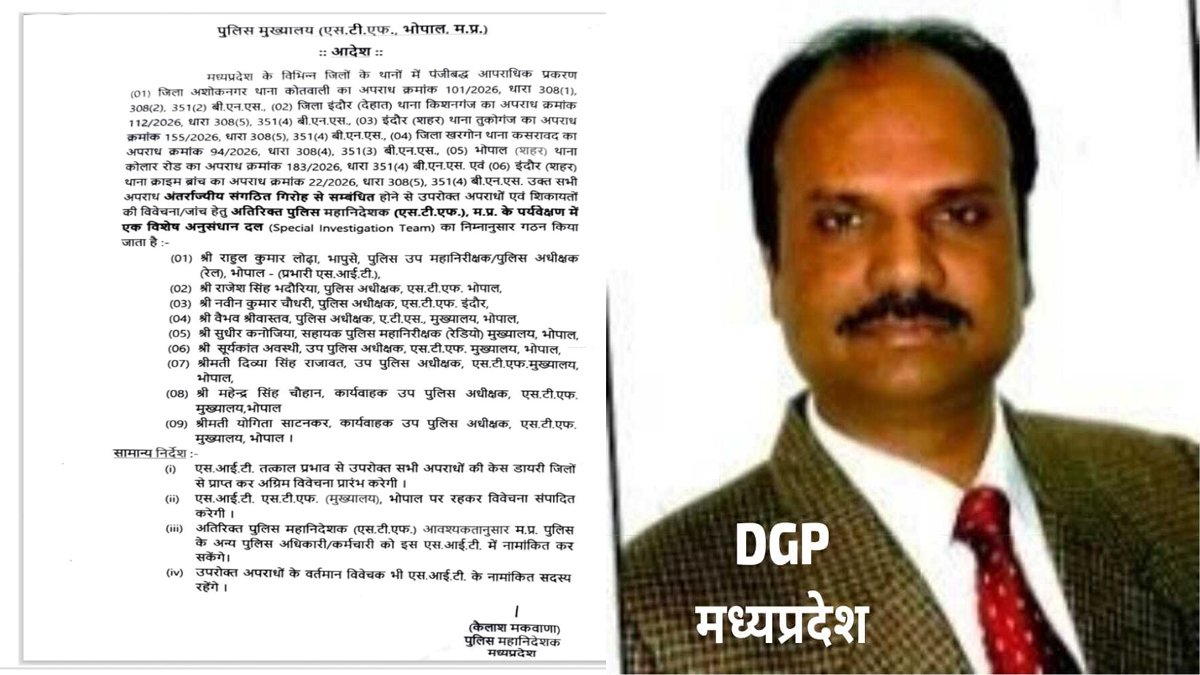 मध्यप्रदेश में लॉरेंस बिश्नोई गैंग की बढ़ती सक्रियता, STF करेगी जांच 1 Madhya Pradesh