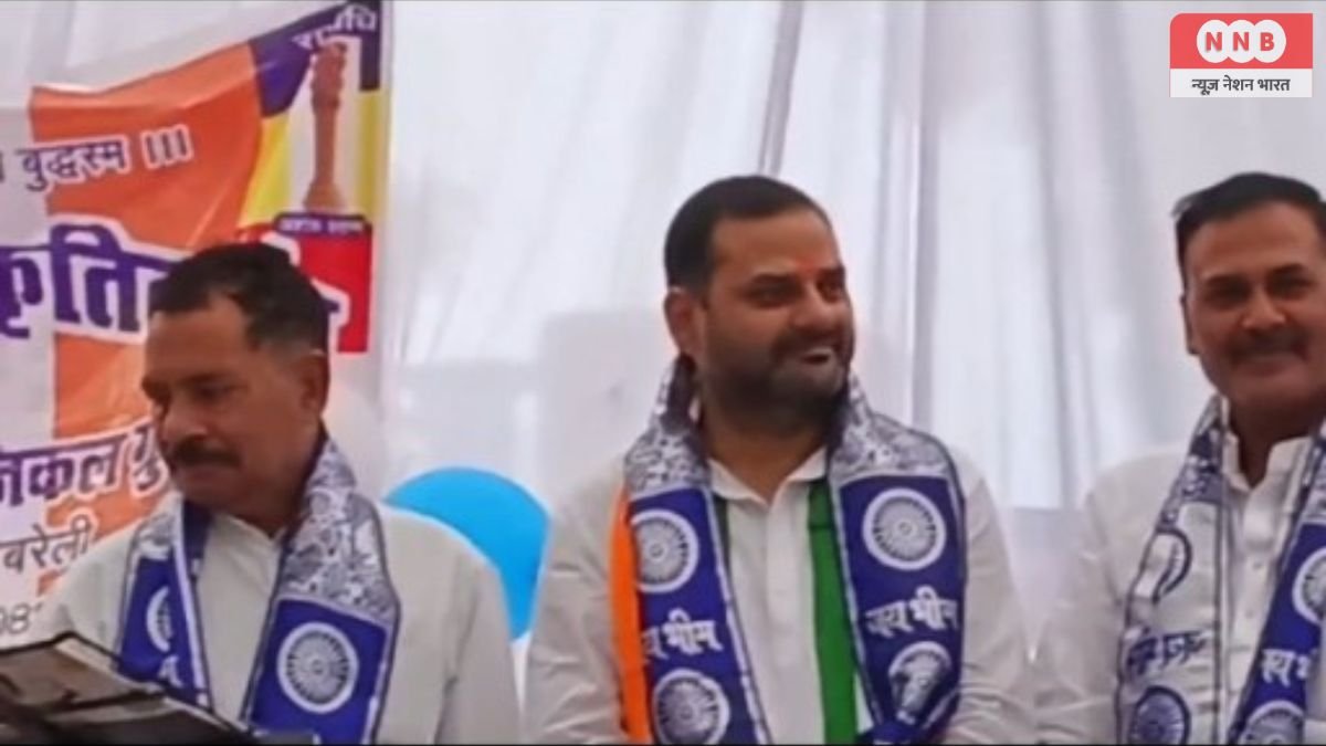 बाबा साहब डॉक्टर भीमराव के कार्यक्रम में सदर प्रत्याशी योगेंद्र सिंह हुए शामिल 1 Raebareli