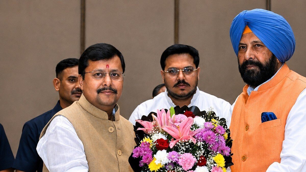BJP State president Nitin nabin with Keval Dhillon