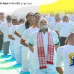 PM Modi in Kolkata celebrating international yoga day