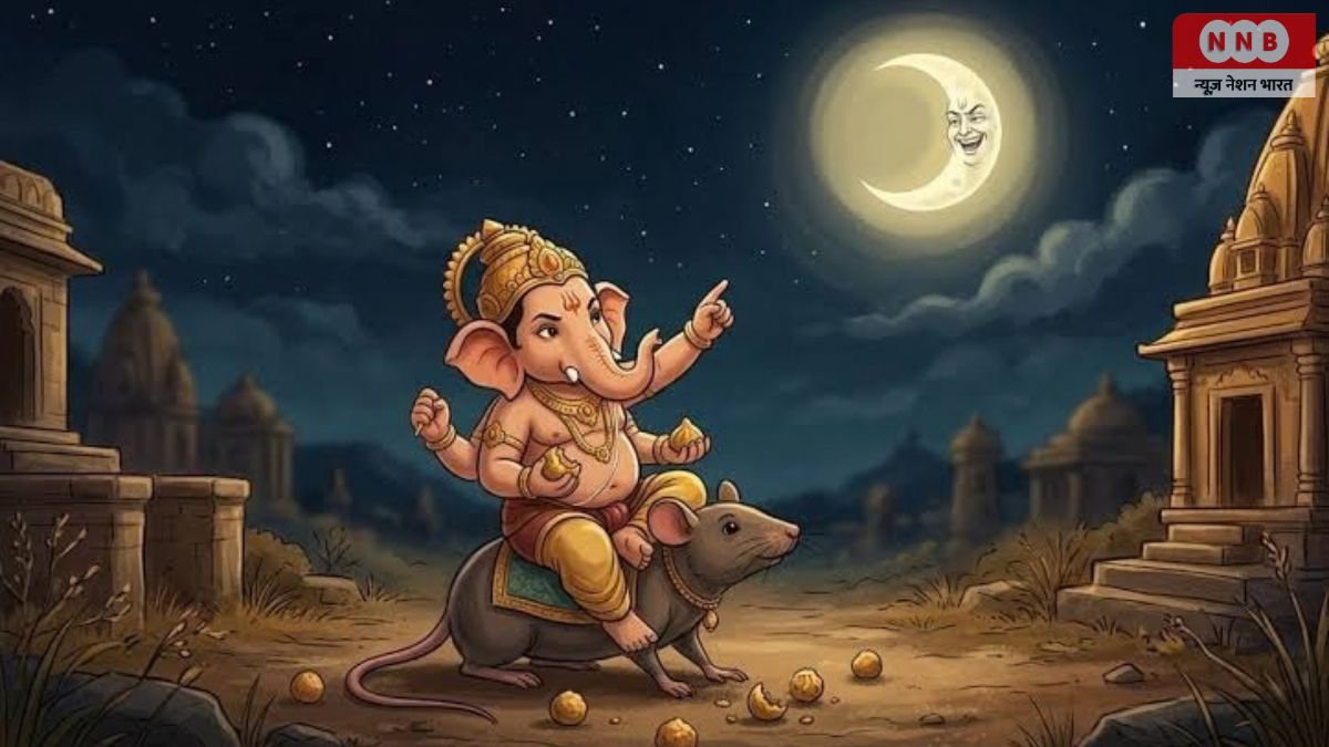 Ganesh Chaturthi Moon Sighting: गणेश चतुर्थी पर चांद देखा तो लग सकता है झूठा कलंक! जानें गणपति और चंद्रदेव की पूरी कथा 1 Ganesh Chaturthi Moon Sighting