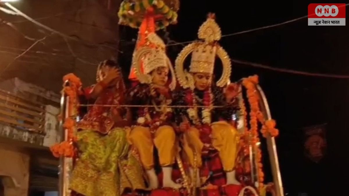 Raebareli: खोया मंडी में धूमधाम से निकली भव्य राम बारात, जय श्रीराम के जयकारों से गूंजा शहर; डीजे-बैंड की धुन पर झूमे श्रद्धालु 1 Raebareli