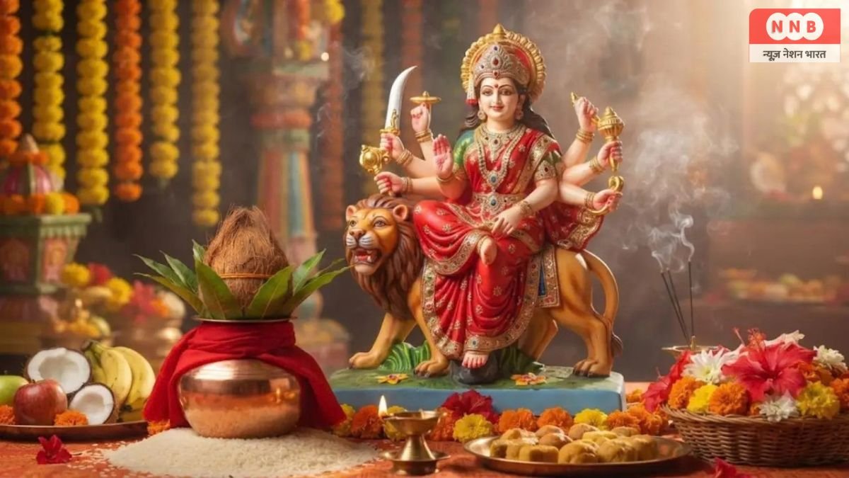 Shardiya Navratri 2026: आज से नवरात्रि शुरू, जानें कलश स्थापना का शुभ मुहूर्त; पूजा विधि और व्रत के नियम 1 Shardiya Navratri 2026