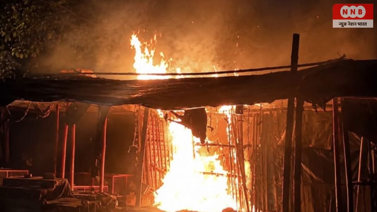 Jamshedpur News: गोलमुरी की टिनप्लेट सब्जी मंडी में देर रात लगी आग, कई दुकानें जलकर राख 1 Jamshedpur